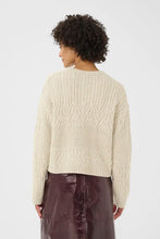 Load image into Gallery viewer, Part Two Sindy cable button side knit French Oak Melange