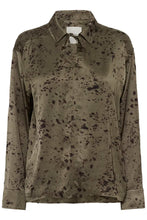 Load image into Gallery viewer, Part Two Sheena matt satin shirt Tarmac Scattered