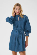 Load image into Gallery viewer, Part Two Sarine indigo dress Medium Dark Blue