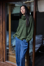 Load image into Gallery viewer, Ichi Aubery wide leg lyocell jeans Washed Dark Blue