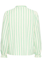 Load image into Gallery viewer, Ichi Jovil jacquard stripe shirt Greenbriar - CW CW