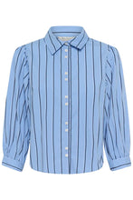 Load image into Gallery viewer, Part Two Anais striped shirt Blue