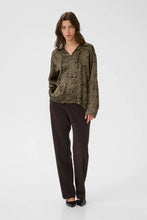 Load image into Gallery viewer, Part Two Sheena matt satin shirt Tarmac Scattered