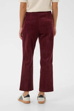 Load image into Gallery viewer, Part Two Mishas cropped cord trousers Tawny Port