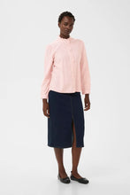 Load image into Gallery viewer, Part Two Glessia ruffle detail shirt Rose Chambray