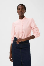 Load image into Gallery viewer, Part Two Glessia ruffle detail shirt Rose Chambray