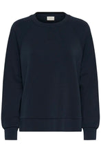 Load image into Gallery viewer, Part Two Zola side zip detail sweatshirt Dark Navy - CW CW