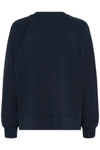 Load image into Gallery viewer, Part Two Zola side zip detail sweatshirt Dark Navy - CW CW