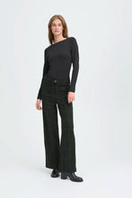 Load image into Gallery viewer, Ichi Kate woolley wide stripe & plaid trouser