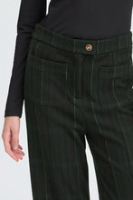 Load image into Gallery viewer, Ichi Kate woolley wide stripe & plaid trouser