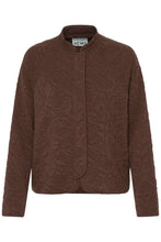 Load image into Gallery viewer, Ichi Kate quilted jacket Chicory Coffee