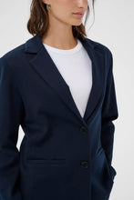 Load image into Gallery viewer, Part Two Vineke knitted blazer Dark Navy - CW CW
