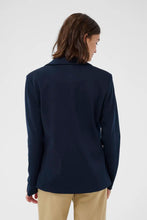 Load image into Gallery viewer, Part Two Vineke knitted blazer Dark Navy - CW CW