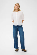 Load image into Gallery viewer, Part Two Azra linen blouse Bright White - CW CW