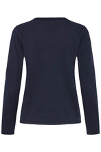 Load image into Gallery viewer, Ichi Luls crew neck knit Total Eclipse - CW CW