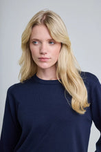 Load image into Gallery viewer, Ichi Luls crew neck knit Total Eclipse - CW CW