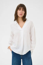 Load image into Gallery viewer, Part Two Ayo linen shirt Bright White - CW CW