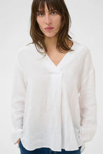 Load image into Gallery viewer, Part Two Ayo linen shirt Bright White - CW CW