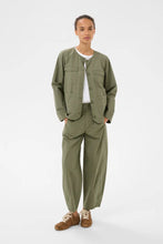 Load image into Gallery viewer, Part Two Aziza cotton utility jacket Smokey Olive - CW CW