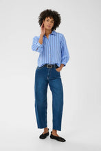 Load image into Gallery viewer, Part Two Anais striped shirt Blue