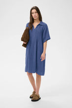 Load image into Gallery viewer, Part Two Ayla linen dress Blue Indigo - CW CW