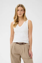 Load image into Gallery viewer, Part Two Nikkia V neck tank Bright white - CW CW