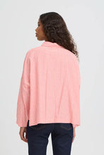 Load image into Gallery viewer, Ichi Giley peter pan collar shirt Teaberry Birch Stripe - CW CW