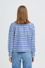 Load image into Gallery viewer, Ichi Fulia broderie blouse Bel Air Blue - CW CW