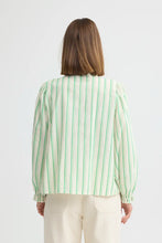 Load image into Gallery viewer, Ichi Jovil jacquard stripe shirt Greenbriar - CW CW