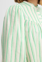Load image into Gallery viewer, Ichi Jovil jacquard stripe shirt Greenbriar - CW CW