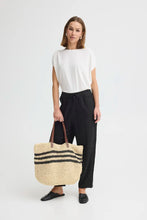 Load image into Gallery viewer, Ichi Tilde striped shopper Natural - CW CW