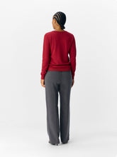 Load image into Gallery viewer, Object Thess round neck knit Karanda Red Melange