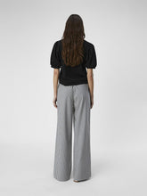 Load image into Gallery viewer, Object Lisa wide leg tailored trouser Ticking Stripe