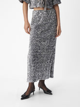 Load image into Gallery viewer, Object Sequin maxi skirt Asphalt