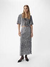 Load image into Gallery viewer, Object Sequin maxi skirt Asphalt
