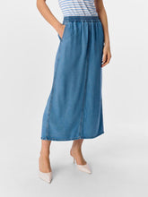 Load image into Gallery viewer, Object Frame maxi lyocell denim skirt Light Indigo