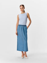 Load image into Gallery viewer, Object Frame maxi lyocell denim skirt Light Indigo