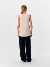 Load image into Gallery viewer, Object Longline linen blend waistcoat Sandshell