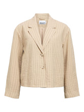 Load image into Gallery viewer, Object Rini pinstripe relaxed blazer Hummus - CW CW