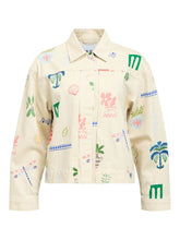 Load image into Gallery viewer, Object Jally printed cotton jacket Ecru Multi - CW CW