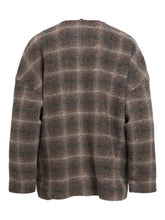 Load image into Gallery viewer, Object Maisie detatchable scarf jacket Carafe Check