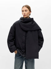 Load image into Gallery viewer, Object Gemmi padded jacket with matching scarf Black