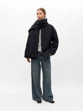 Load image into Gallery viewer, Object Gemmi padded jacket with matching scarf Black