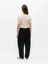 Load image into Gallery viewer, Object Lisa mid waist barrel trousers black