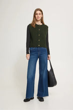 Load image into Gallery viewer, Ichi Panora knitted button waistcoat Rosin Melange