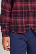 Load image into Gallery viewer, Ichi Dalia brushed check shirt Fruit Dove