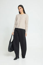 Load image into Gallery viewer, Ichi Fantia multi mixed colour button front cardigan Birch Melange