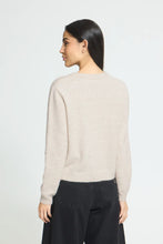 Load image into Gallery viewer, Ichi Fantia multi mixed colour button front cardigan Birch Melange
