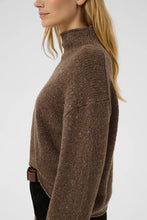 Load image into Gallery viewer, Part Two Chanelly high neck pullover Brown Nepse - CW CW