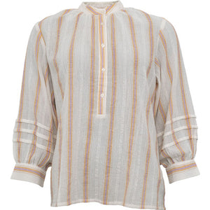 Costamani Hay woven stripe blouse Purple/Orange